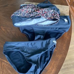Abercrombie kids bikini size 11/12 with two matching bottoms